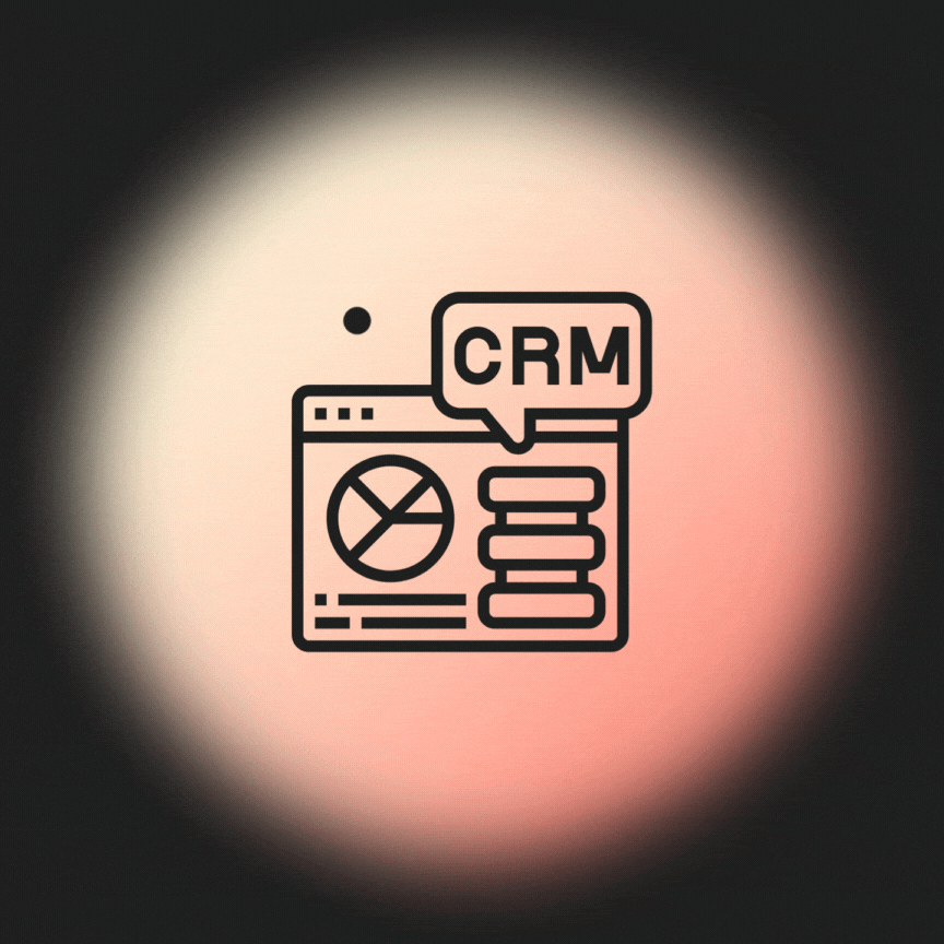 GIF: CRM system updating automatically.